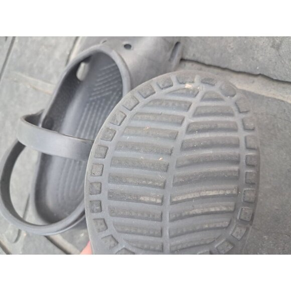 Crocs Mary Jane Flats Comfort Clogs Shoes Black Girls Size 10 - Picture 3 of 4